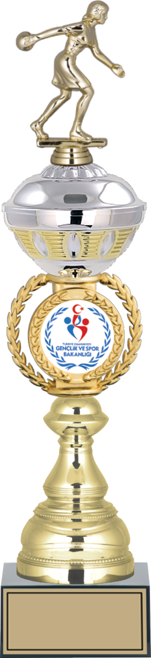 - Figürlü Kupalar - Bowling Kadın Figürlü Kupalar FG-066 B - 46 cm