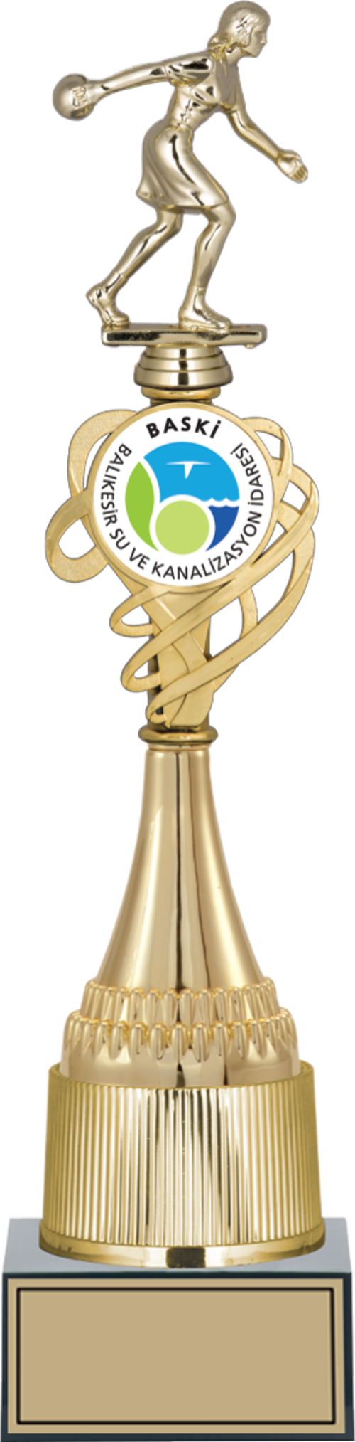 - Figürlü Kupalar - Bowling Kadın Figürlü Kupalar FG-033 A - 42 cm