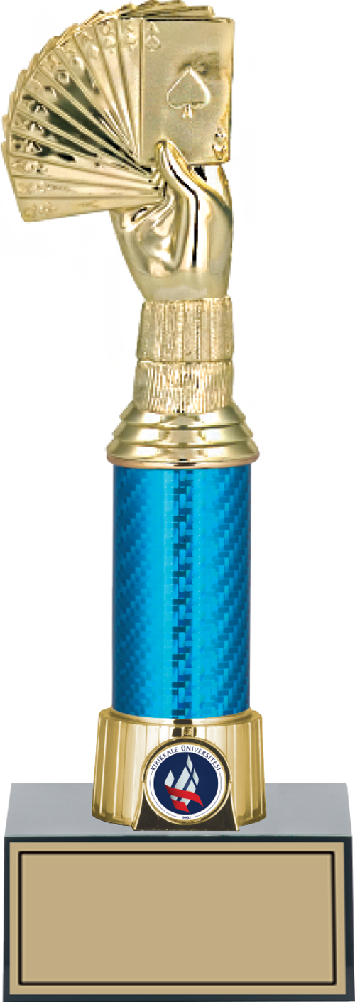 - Figürlü Kupalar - Briç Figürlü Kupalar FG-005 B - 28 cm