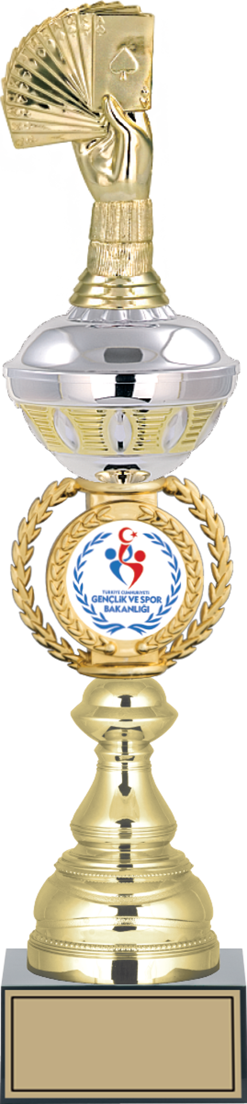 - Figürlü Kupalar - Briç Figürlü Kupalar FG-066 B - 45 cm