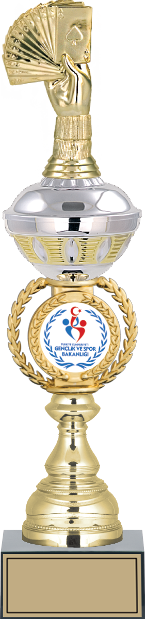 - Figürlü Kupalar - Briç Figürlü Kupalar FG-066 C - 44 cm