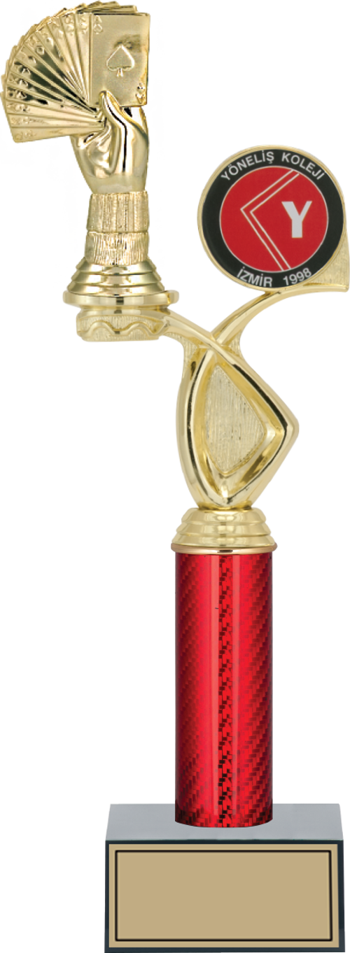 - Figürlü Kupalar - Briç Figürlü Kupalar FG-016 A - 39 cm