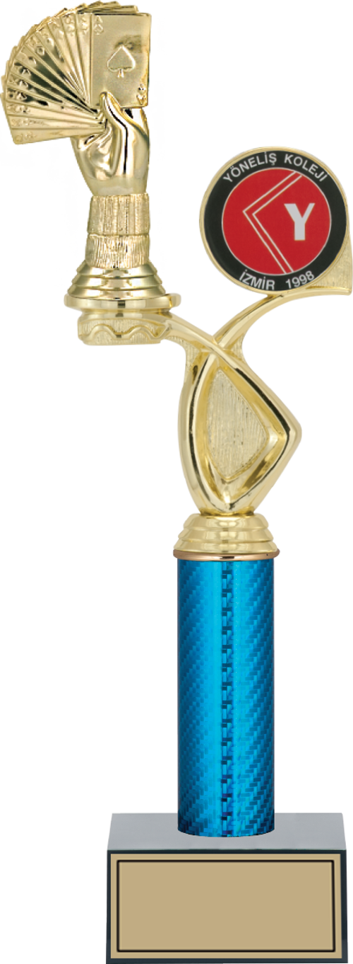 - Figürlü Kupalar - Briç Figürlü Kupalar FG-017 A - 39 cm