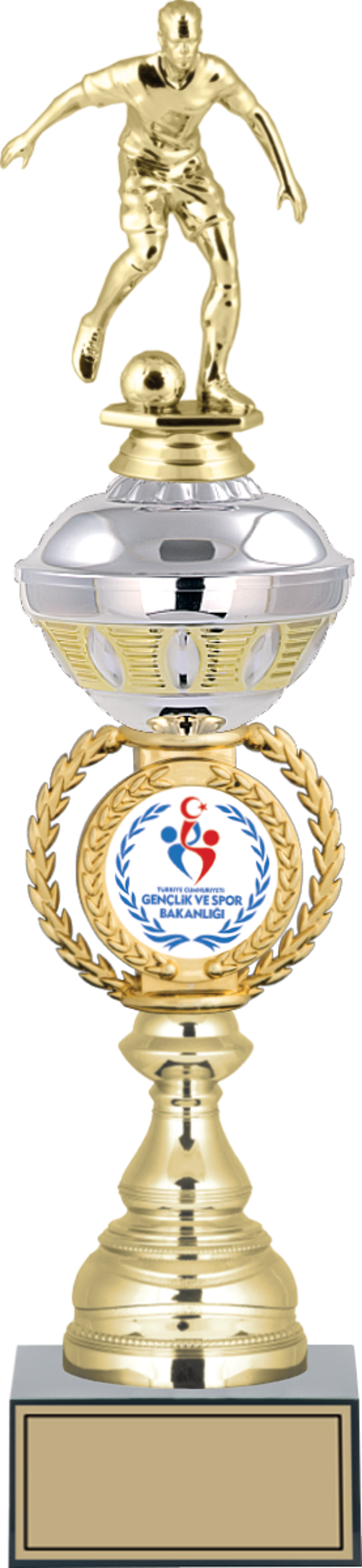 - Figürlü Kupalar - Futbol Figürlü Kupalar FG-066 C - 43 cm