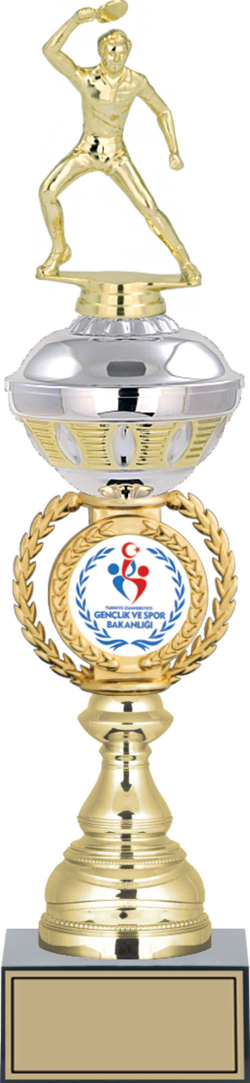 - Figürlü Kupalar - Masa Tenisi Erkek Figürlü Kupalar FG-066 C - 44 cm