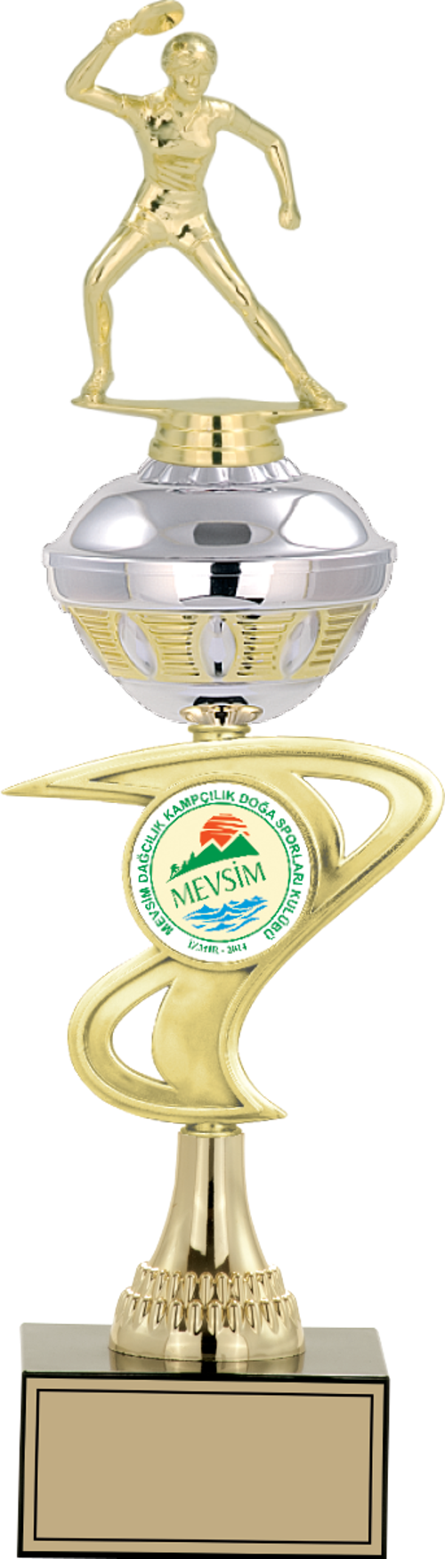 - Figürlü Kupalar - Masa Tenisi Kadın Figürlü Kupalar FG-065 C - 43 cm