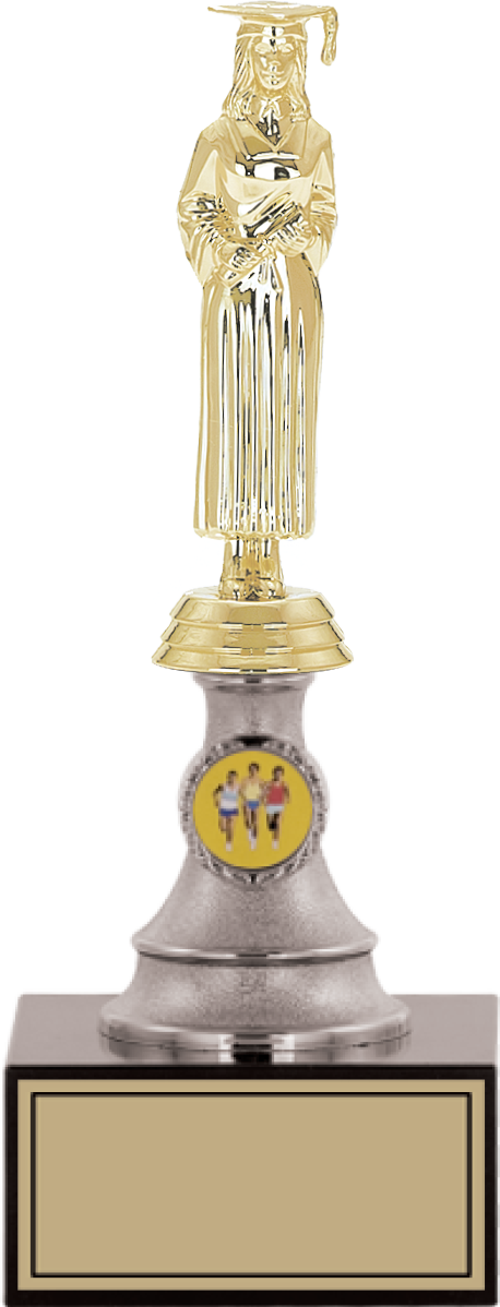 - Figürlü Kupalar - Mezuniyet Kadın Figürlü Kupalar FG-010 C - 26 cm