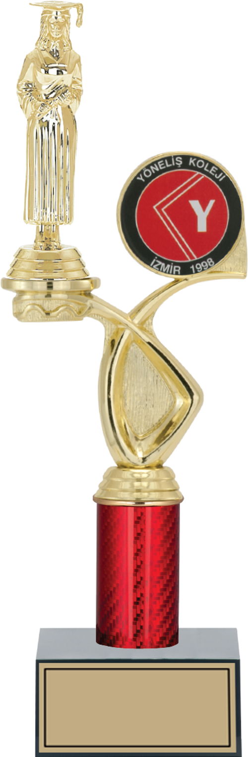 - Figürlü Kupalar - Mezuniyet Kadın Figürlü Kupalar FG-016 C - 35 cm