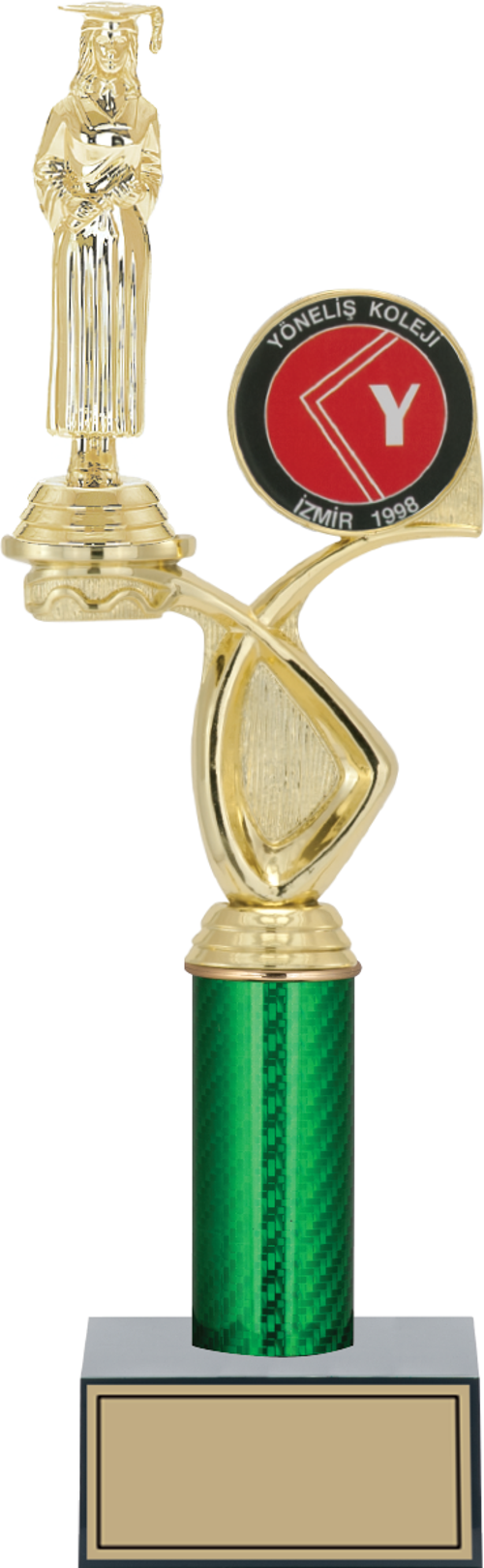 - Figürlü Kupalar - Mezuniyet Kadın Figürlü Kupalar FG-018 B - 37 cm