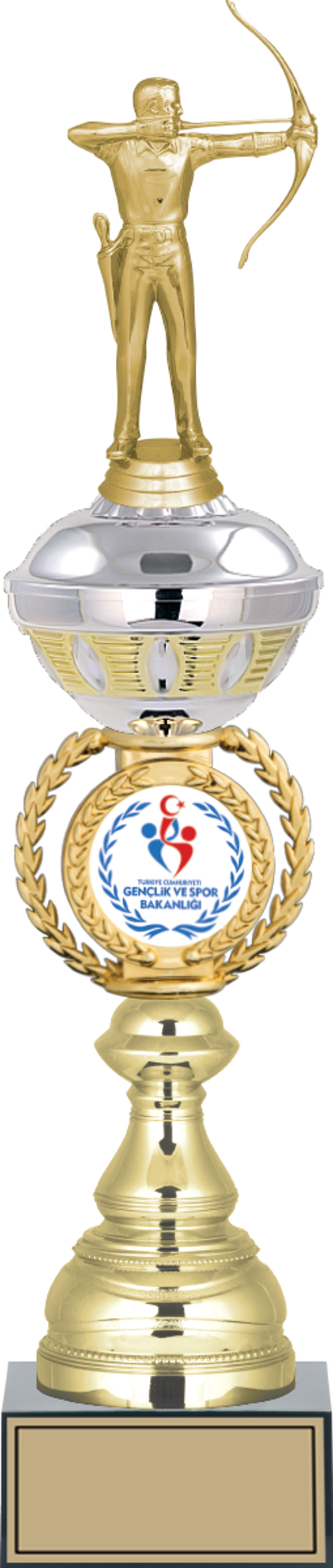 - Figürlü Kupalar - Okçu Figürlü Kupalar FG-066 B - 47 cm