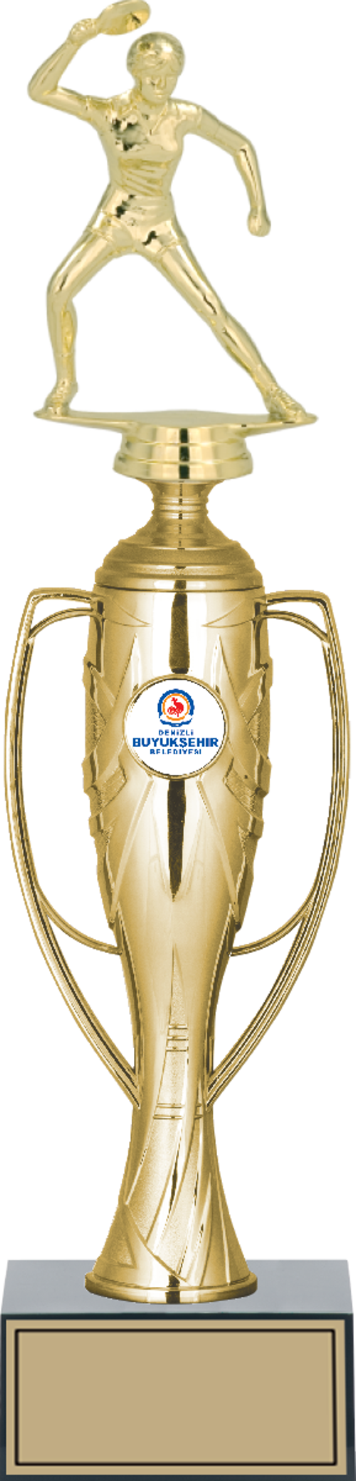 - Figürlü Kupalar - Masa Tenisi Kadın Figürlü Kupalar FG-026 C - 38 cm