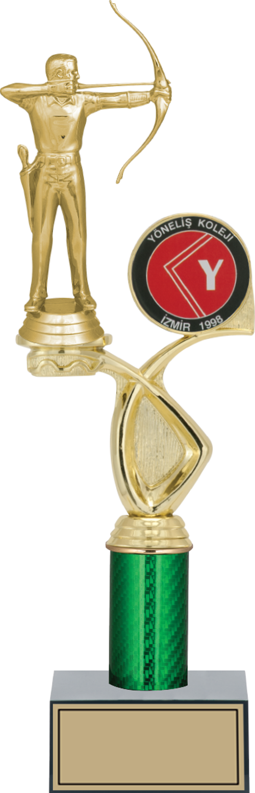 - Figürlü Kupalar - Okçu Figürlü Kupalar FG-018 C - 35 cm