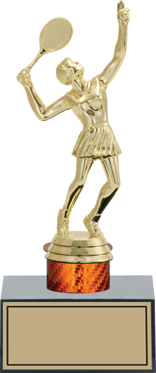 - Figürlü Kupalar - Tenis Kadın Figürlü Kupalar FG-003 C - 22 cm