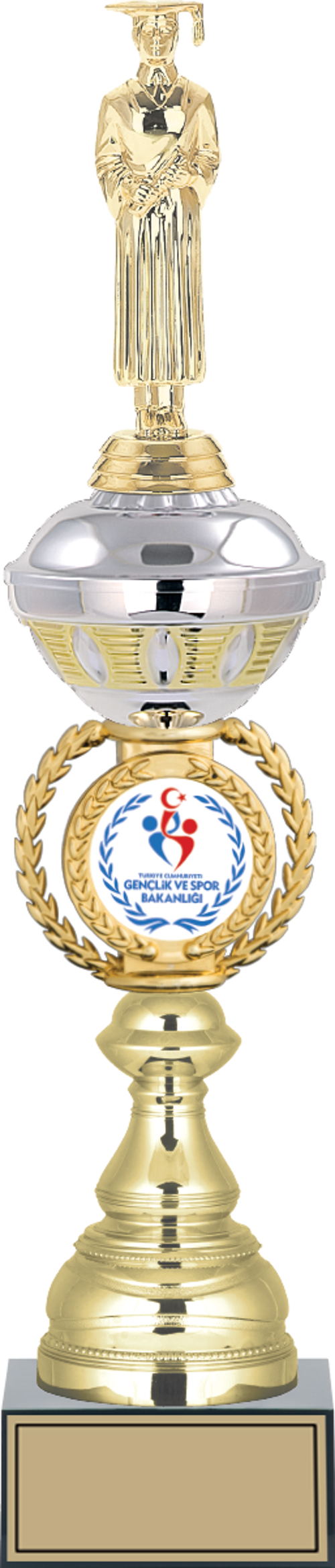 - Figürlü Kupalar - Mezuniyet Erkek Figürlü Kupalar FG-066 B - 47 cm