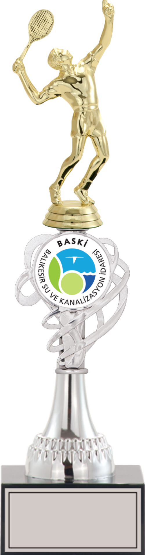- Figürlü Kupalar - Tenis Erkek Figürlü Kupalar FG-034 B - 37 cm
