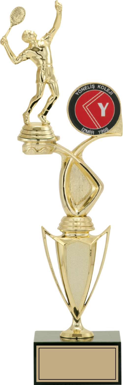 - Figürlü Kupalar - Tenis Erkek Figürlü Kupalar FG-043 C - 41 cm