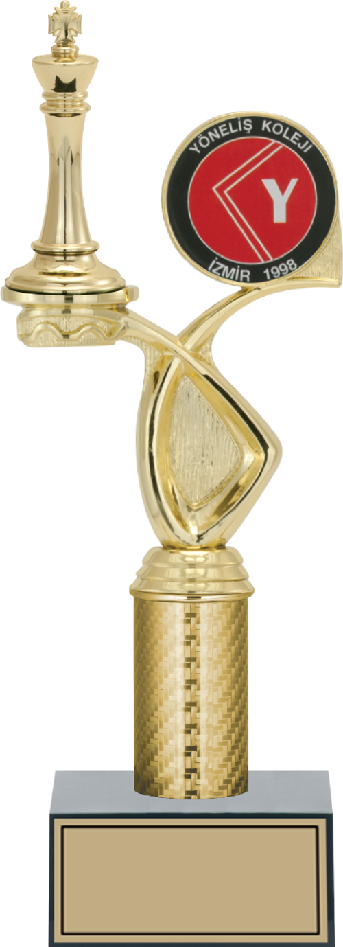 - Figürlü Kupalar - Satranç Figürlü Kupalar FG-015 C - 31 cm