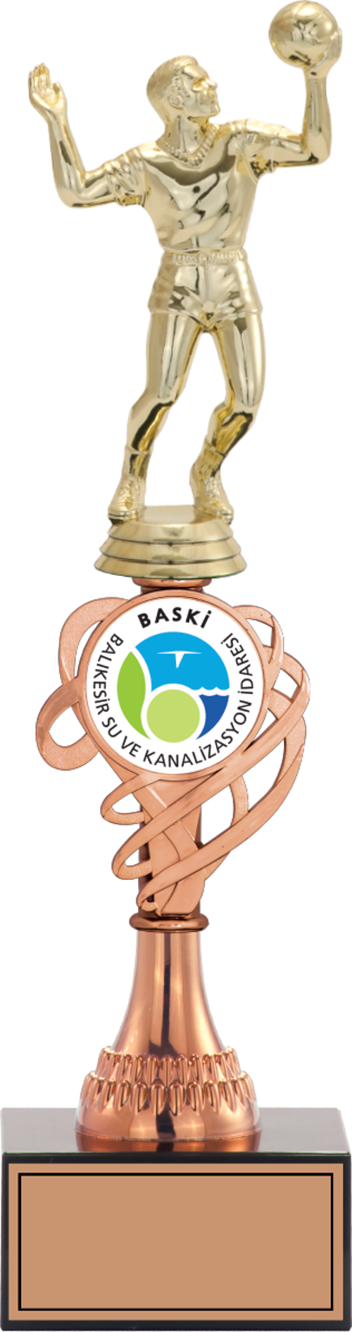 - Figürlü Kupalar - Voleybol Erkek Figürlü Kupalar FG-034 C - 35 cm