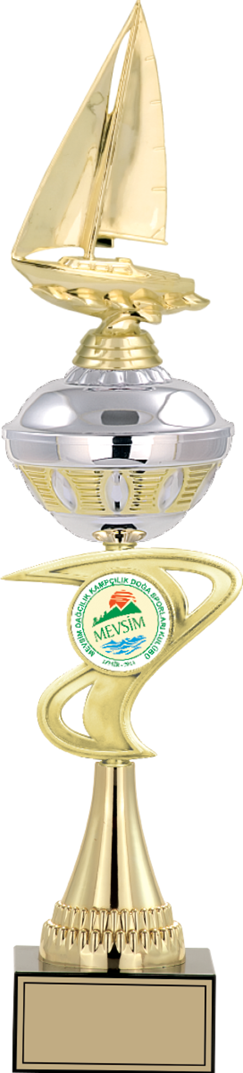 - Figürlü Kupalar - Yelken Figürlü Kupalar FG-065 A - 52 cm