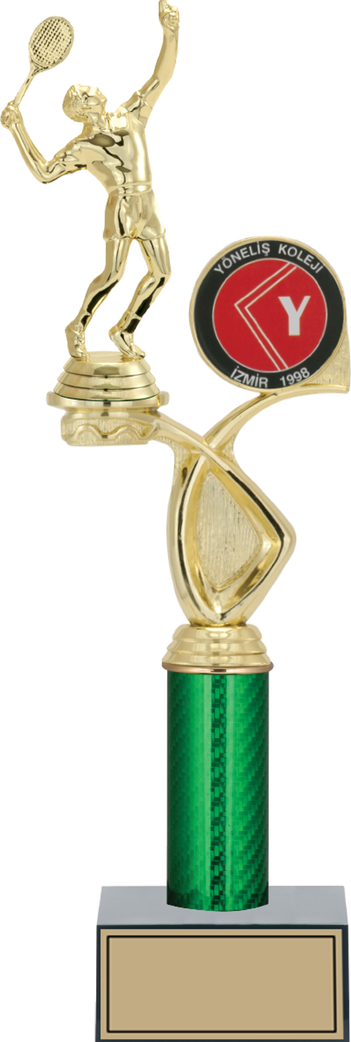 - Figürlü Kupalar - Tenis Erkek Figürlü Kupalar FG-018 B - 39 cm