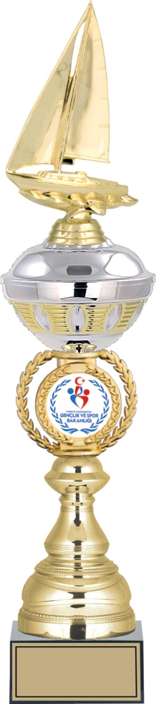 - Figürlü Kupalar - Yelken Figürlü Kupalar FG-066 A - 52 cm
