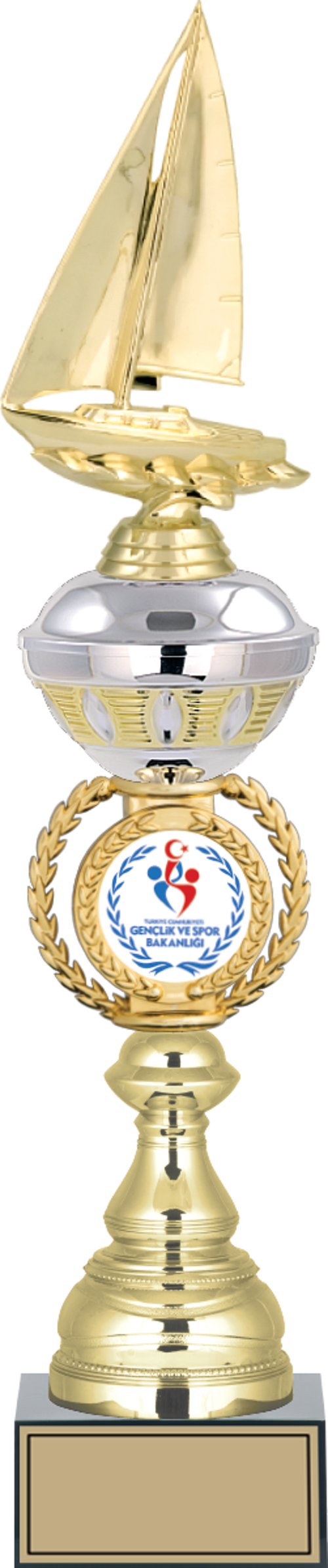 - Figürlü Kupalar - Yelken Figürlü Kupalar FG-066 B - 49 cm