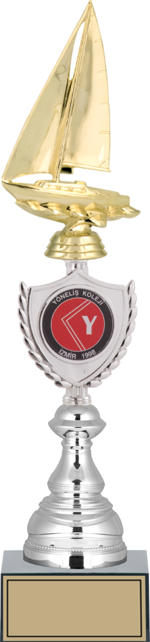- Figürlü Kupalar - Yelken Figürlü Kupalar FG-035 C - 42 cm