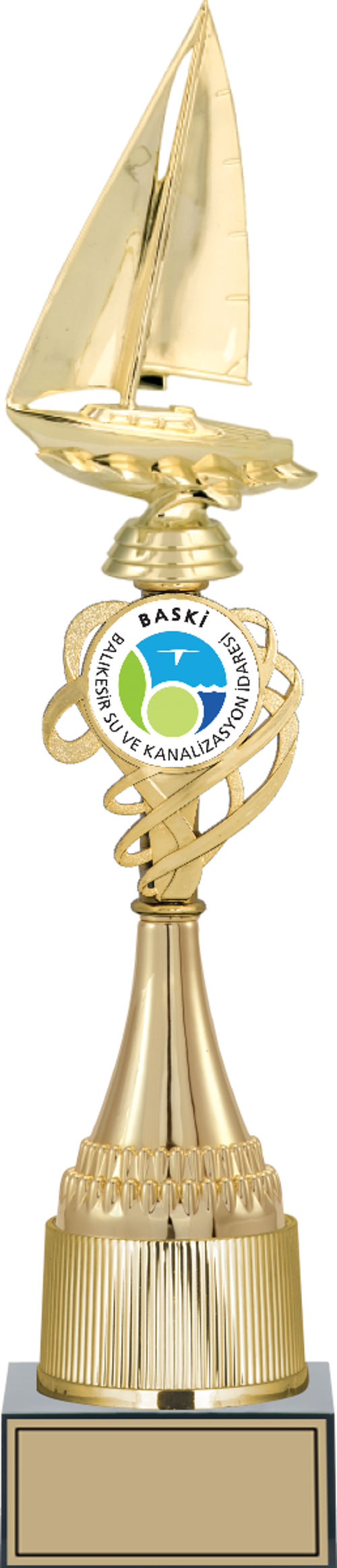 - Figürlü Kupalar - Yelken Figürlü Kupalar FG-036 A - 46 cm