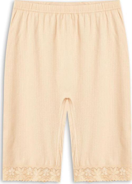 Pamuklu Fitilli Dokulu Paçası Dantel Kadın Tayt