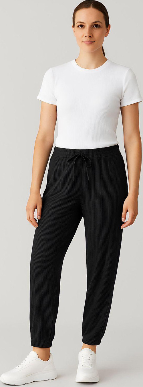 Pamuklu Fitilli Paça Lastikli Kadın Pijama Alt