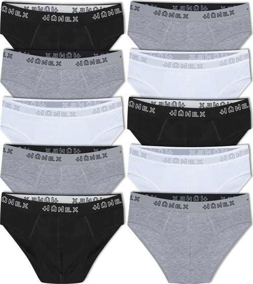 10'Lu Pamuklu Beli Lastikli Erkek Slip Külot