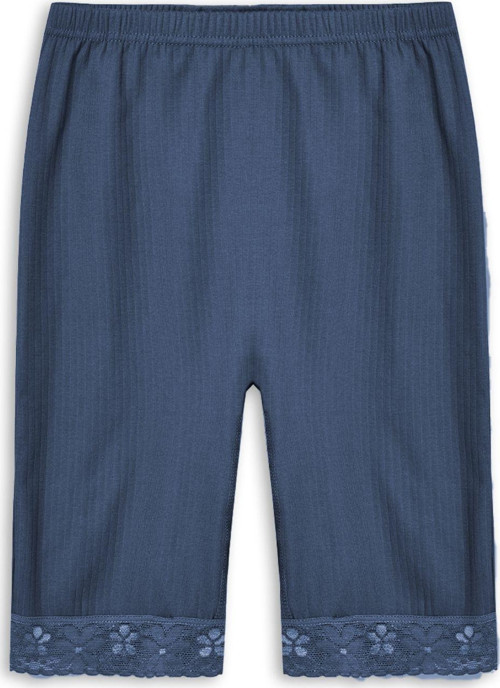 Pamuklu Fitilli Dokulu Paçası Dantel Kadın Tayt