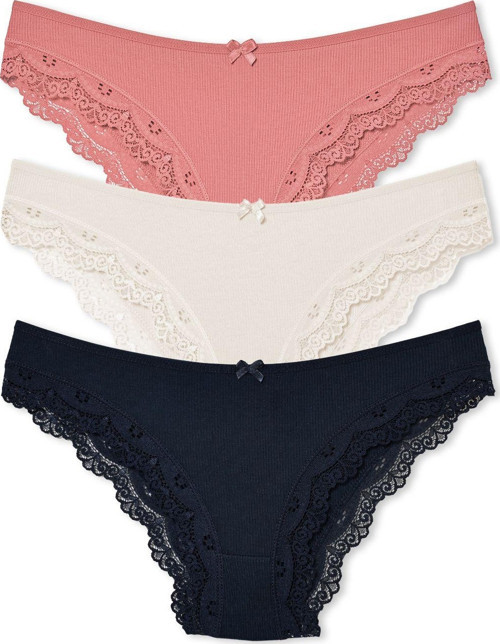 3'Lü Kaşkorse Slip Kadın Külot
