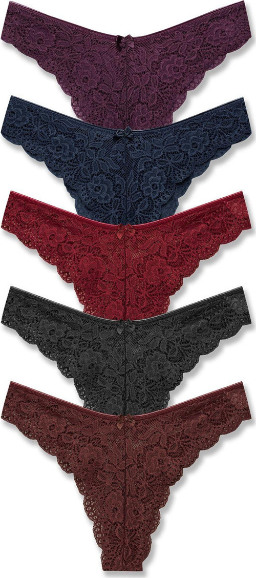 5'Li Dantelli Slip Külot