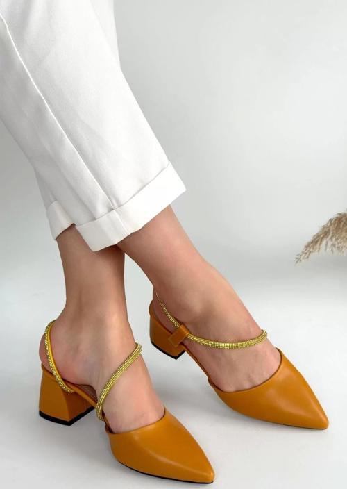 Sista Hardal Cilt Topuklu Ayakkabı