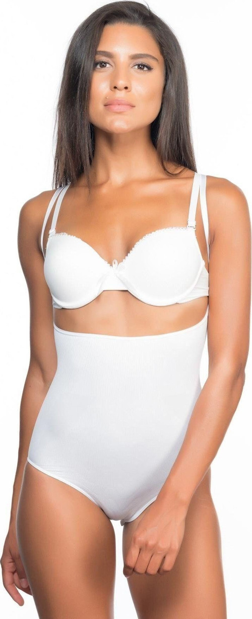 Beyaz Mı 2073 Göğüsü Açık Desenli Body Korse
