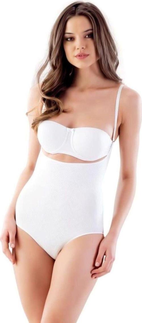Beyaz Mı 2811 Göğsü Açık Slip Boy Lazer Korse