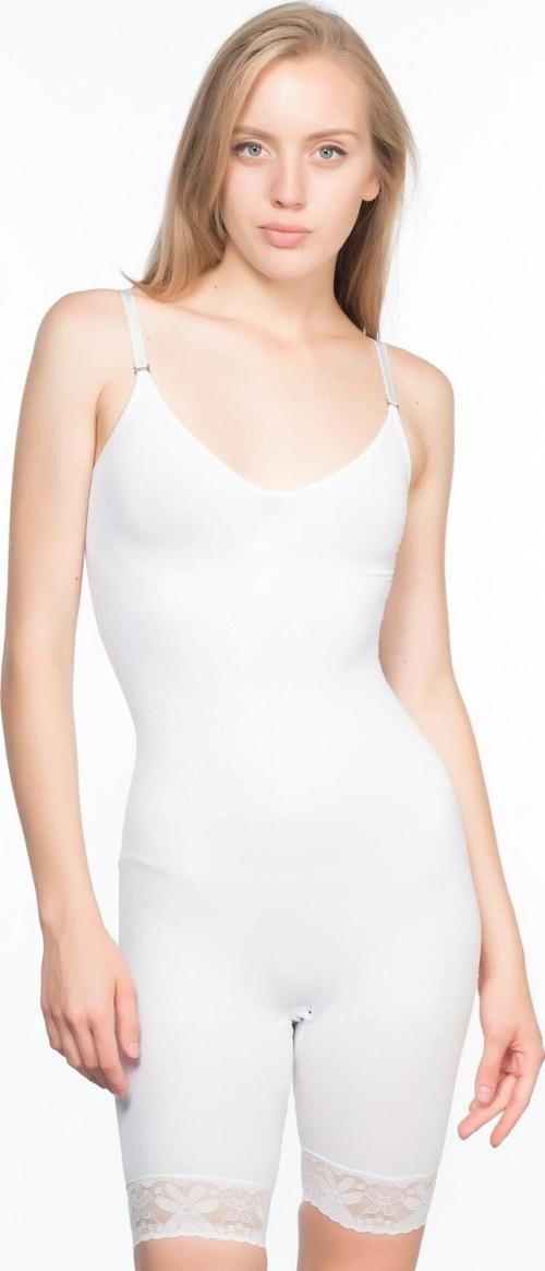 Beyaz Mı 2031 Paçalı Dantelli Boy Korse