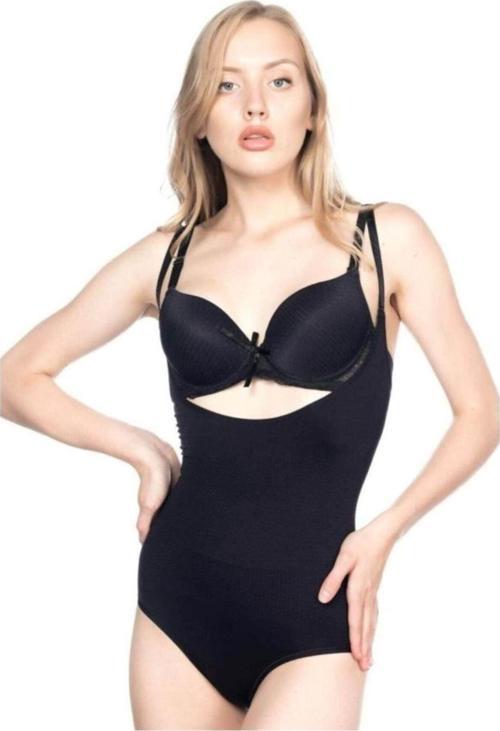 Siyah Mı 2811 Göğsü Açık Slip Boy Lazer Korse