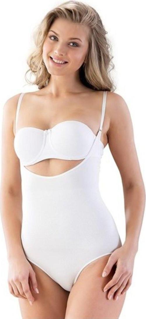 2023 Göğsü Açık Slip Boy Korse Beyaz