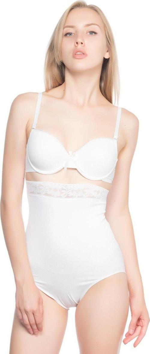 Beyaz Mı 2028 Dantelli Yüksek Bel Slip Korse
