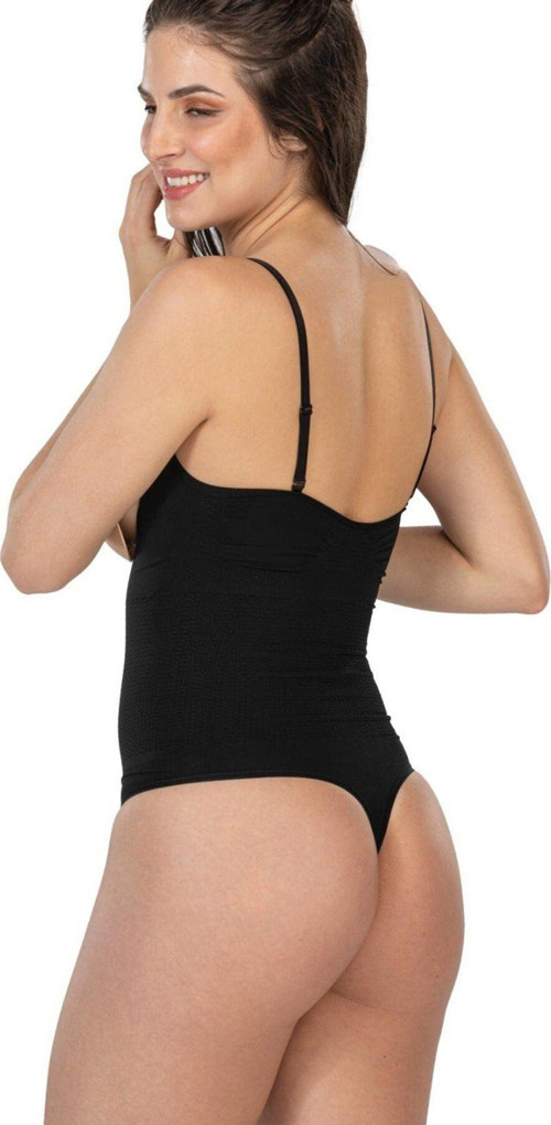 Siyah Mı 2076 Göğüsü Açık String Body Korse