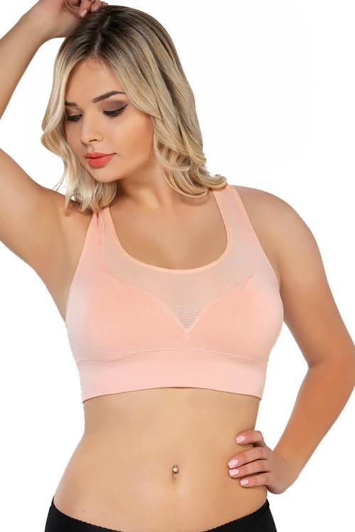 Pudra Mı 4027 Seamless Tül Pedli Toparlayıcı Büstiyer