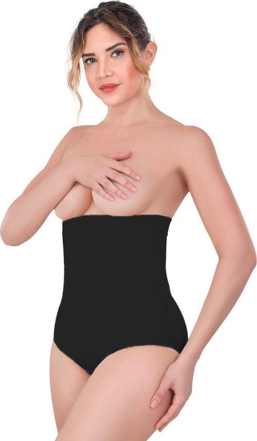 Siyah Mı 2080 Yüksek Bel Çıtçıtlı Slip Korse