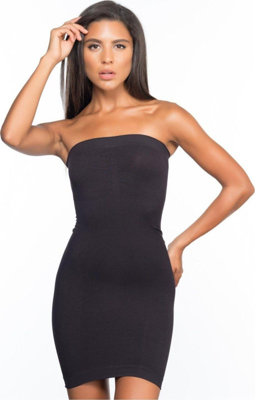 Siyah Mı 5065 Straplez Elbise Korse