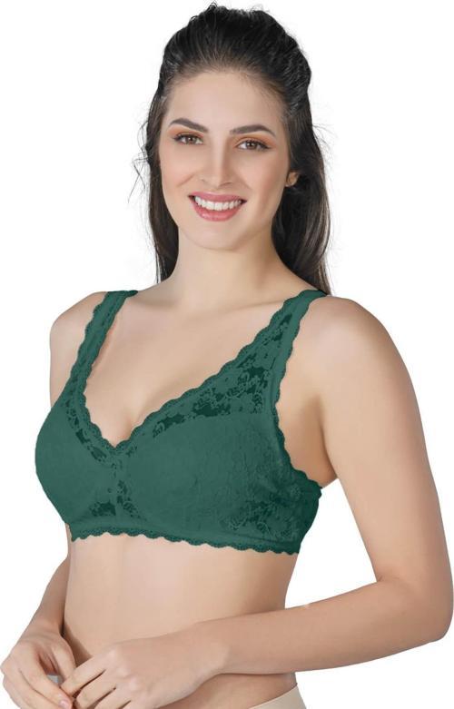 Yeşil Mı 188 B Pedli Dantelli Telli Toparlayıcı Sütyen