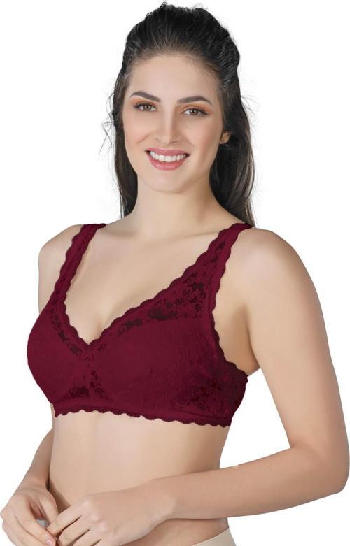 Bordo Mı 188 C Pedli Dantelli Telli Toparlayıcı Sütyen