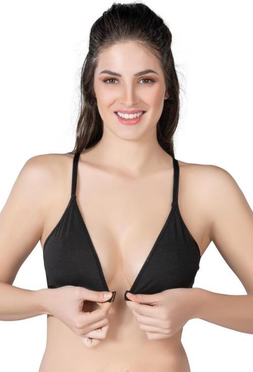 Siyah Mı 1416 Modal Cotton Önden Açmalı Sporcu Sütyen