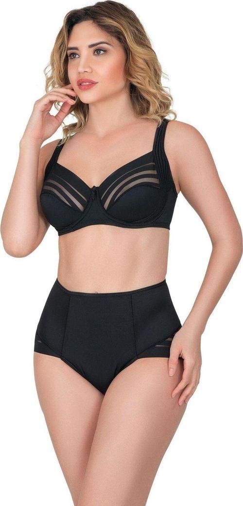 Siyah Mı 183 B Yan Destekli Toparlayıcı Balenli Sütyen