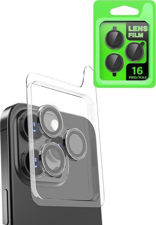 iPhone 16 Pro Raze Metal Kamera Lens - Siyah
